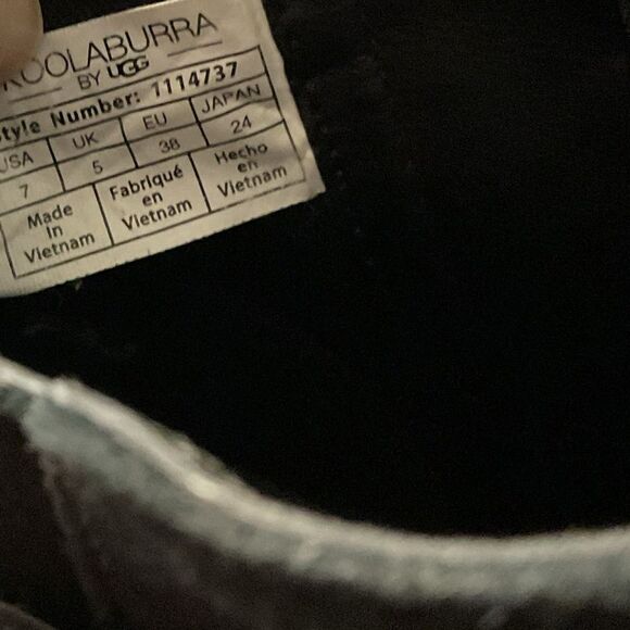 koolaburra by‎ ugg ortholite black boots suede women's size 7 - Picture 5 of 6